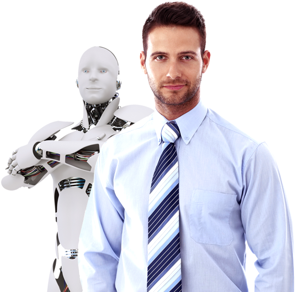 Man and Robot